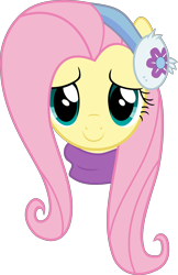 Size: 5500x8474 | Tagged: safe, artist:gabrielwoj, fluttershy, pegasus, pony, tanks for the memories, .svg available, absurd resolution, clothes, earmuffs, simple background, solo, sweater, transparent background, turtleneck, vector