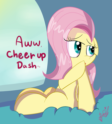 Size: 1105x1228 | Tagged: safe, artist:befishproductions, fluttershy, pegasus, pony, tanks for the memories, cute, shyabetes, signature, solo