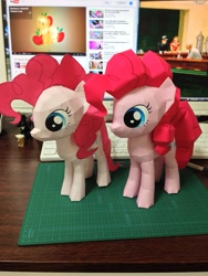 Size: 979x1305 | Tagged: safe, artist:robi, pinkie pie, earth pony, pony, papercraft, pixiv, solo, updated design