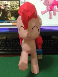 Size: 979x1305 | Tagged: safe, artist:robi, pinkie pie, earth pony, pony, papercraft, pixiv, solo