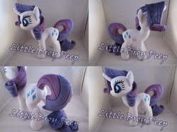 Size: 1595x1193 | Tagged: safe, artist:little-broy-peep, rarity, irl, photo, plot, plushie, solo