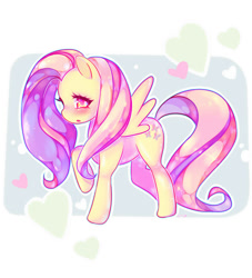 Size: 985x1084 | Tagged: safe, artist:xx-junkyo-xx, fluttershy, pegasus, pony, alternate eye color, female, mare, solo