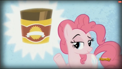 Size: 1024x576 | Tagged: safe, screencap, pinkie pie, earth pony, pony, the lost treasure of griffonstone, baking powder, commercial