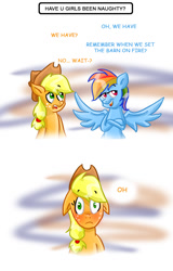 Size: 842x1318 | Tagged: safe, artist:death-is-death, derpibooru import, applejack, rainbow dash, earth pony, pegasus, pony, appledash, appledash every day, female, floppy ears, lesbian, shipping