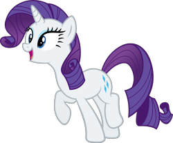 Size: 6000x4966 | Tagged: safe, artist:slb94, rarity, pony, unicorn, the gift of the maud pie, absurd resolution, cute, excited, open mouth, raribetes, simple background, solo, transparent background, trotting, trotting in place, vector