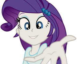 Size: 1732x1438 | Tagged: safe, edit, edited screencap, screencap, rarity, equestria girls, rainbow rocks, background removed, clothes, cropped, cute, hand, offering, raribetes, reaching, reaching out, simple background, solo, transparent background