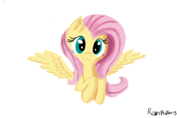 Size: 1080x720 | Tagged: safe, artist:rainb0wdashie, artist:suplolnope, fluttershy, pegasus, pony, :3, cute, shyabetes, solo