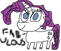 Size: 600x500 | Tagged: safe, rarity, pony, unicorn, 1000 hours in ms paint, fabulous, ms paint, solo, stylistic suck