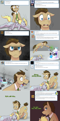 Size: 1502x3006 | Tagged: safe, artist:jitterbugjive, derpy hooves, doctor whooves, pony, dalek, doctor who, lovestruck derpy, now you fucked up, sonic screwdriver