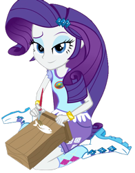 Size: 933x1192 | Tagged: safe, rarity, fish, equestria girls, legend of everfree, boots, bracelet, clothes, jewelry, lidded eyes, not a vector, shorts, simple background, sitting, socks, solo, transparent background