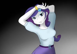 Size: 1052x744 | Tagged: safe, artist:garammasara, rarity, equestria girls, clothes, skirt, solo