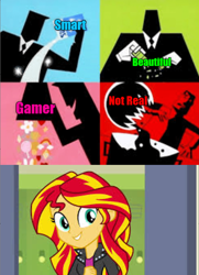 Size: 640x884 | Tagged: safe, sunset shimmer, equestria girls, are equestrian girls human?, birth, creation, exploitable meme, meme, origin, professor utonium, the powerpuff girls