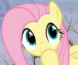 Size: 704x591 | Tagged: safe, screencap, fluttershy, pegasus, pony, animated, blinking, cute, frown, shyabetes, solo, thinking