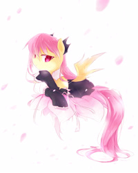 Size: 2000x2500 | Tagged: safe, artist:cyanaeolin, fluttershy, flutterbat, race swap, solo