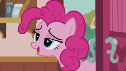 Size: 1920x1080 | Tagged: safe, screencap, pinkie pie, earth pony, pony, the lost treasure of griffonstone, female, lidded eyes, mare, pink coat, pink mane