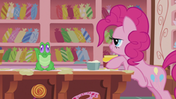 Size: 1920x1080 | Tagged: safe, screencap, gummy, pinkie pie, earth pony, pony, the lost treasure of griffonstone, animation error