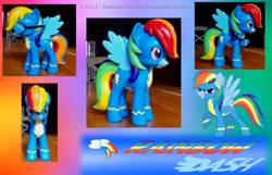 Size: 1280x824 | Tagged: safe, artist:batmanbrony, derpibooru import, rainbow dash, custom, goggles, irl, photo, solo, toy, wonderbolts uniform