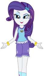 Size: 1588x2719 | Tagged: safe, artist:sketchmcreations, rarity, equestria girls, legend of everfree, hip sway, lidded eyes, looking at you, open mouth, simple background, solo, transparent background, vector