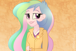 Size: 1024x683 | Tagged: safe, artist:wubcakeva, princess celestia, principal celestia, equestria girls, solo