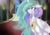 Size: 2844x2000 | Tagged: safe, artist:scr33chba7, princess celestia, alicorn, pony, castle of the royal pony sisters, crepuscular rays, crying, floppy ears, solo, throne room