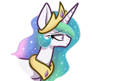 Size: 1280x853 | Tagged: safe, artist:heir-of-rick, princess celestia, alicorn, pony, daily apple pony, female, horn, mare, multicolored mane, solo, white coat