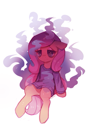 Size: 487x693 | Tagged: safe, artist:mewball, fluttershy, pegasus, pony, clothes, floppy ears, solo, sweater, sweatershy