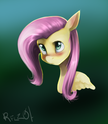 Size: 1024x1170 | Tagged: safe, artist:rflzqt, fluttershy, pegasus, pony, female, mare, pink mane, solo, yellow coat