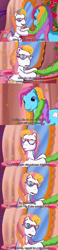 Size: 498x2160 | Tagged: safe, derpibooru import, screencap, daffidazey, rainbow dash, rainbow dash (g3), g3, the princess promenade, fridge brilliance, glasses, subtitles