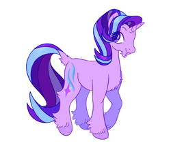 Size: 1800x1584 | Tagged: safe, artist:fwipfwop, starlight glimmer, pony, unicorn, beard, facial hair, smiling, solo