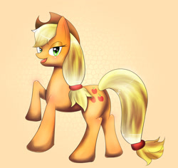 Size: 2152x2034 | Tagged: safe, artist:hiderian, applejack, earth pony, pony, female, mare, pixiv, solo