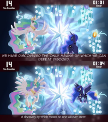 Size: 640x720 | Tagged: safe, princess celestia, princess luna, alicorn, pony, princess twilight sparkle (episode), cinemare sins, crown, female, horn, jewelry, mare, regalia, siblings, sisters