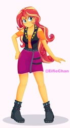 Size: 2200x4000 | Tagged: safe, artist:katakiuchi4u, sunset shimmer, equestria girls, clothes, cute, female, smiling, solo