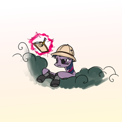 Size: 1000x1000 | Tagged: safe, artist:php15, derpibooru import, twilight sparkle, feeling pinkie keen, binoculars, hat, pith helmet, scene interpretation, solo