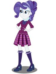 Size: 1024x1357 | Tagged: safe, artist:mlpchannelire02, rarity, equestria girls, alternate hairstyle, alternate universe, angry, clothes, crystal prep academy uniform, school uniform, simple background, solo, transparent background