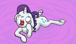 Size: 1800x1050 | Tagged: safe, artist:harryclopper, rarity, pony, unicorn, eyelid pull, floppy ears, hooves, solo, this will end in tears