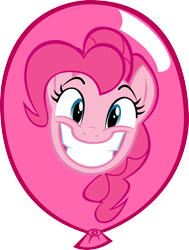 Size: 1421x1877 | Tagged: safe, artist:bashington, pinkie pie, earth pony, pony, balloon, female, mare, pink coat, pink mane, solo