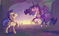 Size: 1000x615 | Tagged: safe, artist:glasswhistle, derpibooru import, flash sentry, twilight sparkle, twilight sparkle (alicorn), alicorn, pony, female, flashlight, male, mare, older, shipping, straight