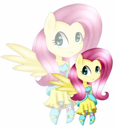 Size: 2737x3000 | Tagged: safe, artist:eruchanxnightkun, fluttershy, anthro, ambiguous facial structure, clothes, dress, equestria girls outfit, fall formal outfits, solo