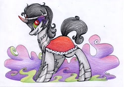 Size: 2903x2031 | Tagged: safe, artist:cutepencilcase, derpibooru import, king sombra, pony, unicorn, solo, traditional art