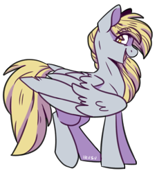 Size: 1056x1101 | Tagged: safe, artist:lrusu, derpy hooves, pony, dock, simple background, solo, transparent background