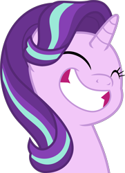 Size: 4006x5519 | Tagged: safe, artist:uigsyvigvusy, starlight glimmer, pony, unicorn, memnagerie, spoiler:memnagerie, spoiler:mlp friendship is forever, absurd resolution, cropped, cute, female, glimmerbetes, laughing, mare, simple background, transparent background, vector