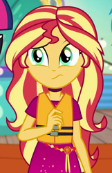 Size: 563x867 | Tagged: safe, screencap, sci-twi, sunset shimmer, twilight sparkle, better together, equestria girls, spring breakdown, clothes, cropped, geode of empathy, lifejacket, magical geodes, offscreen character