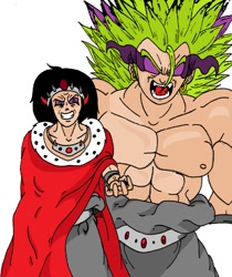 Size: 819x976 | Tagged: safe, artist:discordedshadow, derpibooru import, king sombra, broly, clothes, costume, dragon ball z