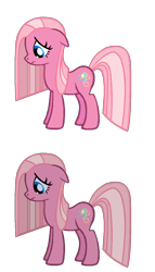 Size: 656x1146 | Tagged: safe, artist:colossalstinker, pinkie pie, earth pony, pony, g3, female, mare, pink coat, pink mane, pinkamena diane pie