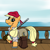 Size: 4000x4000 | Tagged: safe, artist:sanguiniuschan, applejack, earth pony, pony, clothes, costume, gun, pirate, ship, solo, weapon