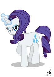 Size: 1400x2000 | Tagged: safe, artist:truffle shine, rarity, pony, unicorn, magic, simple background, solo, transparent background