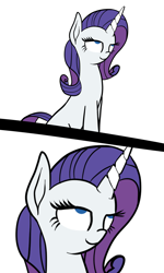 Size: 1200x2000 | Tagged: safe, artist:truffle shine, rarity, pony, unicorn, close-up, comic, eyes rolling back, simple background