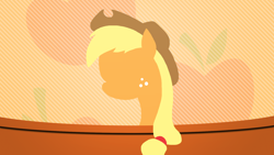 Size: 1920x1080 | Tagged: safe, artist:mrkoendb, applejack, earth pony, pony, cutie mark, minimalist, vector, wallpaper