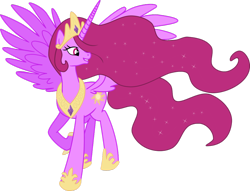 Size: 1024x782 | Tagged: safe, artist:blah23z, berry punch, berryshine, princess celestia, alicorn, alicornified, berrycorn, race swap, recolor, solo