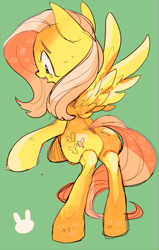 Size: 551x869 | Tagged: safe, artist:29axa, fluttershy, pegasus, pony, female, mare, pink mane, solo, yellow coat